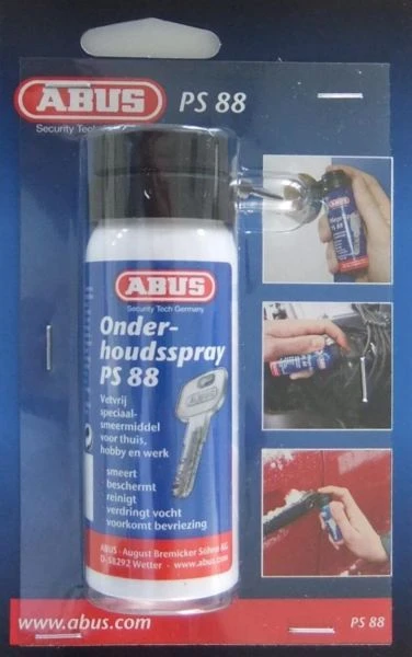 Abus MAINTENANCE-SPRAY PS88 BLISTER - Antivols - Accessoires 3 Abus MAINTENANCE-SPRAY PS88 BLISTER - Antivols - Accessoires