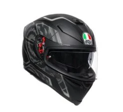 AGV K5 S Tornado Matt Black-Silver