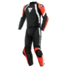Dainese Avro 4 Leather 2-P Suit Black/Fluo-Red/White