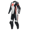 Combinaison Dainese Grobnik Lady 1PC Perf. Black/White/Fluo-Red -Accessoires Moto dainese grobnik lady leather 1pc suit perf black white fluo red one piece suit 1 teiler overall combinaison 1 piece traje tulum 1 1