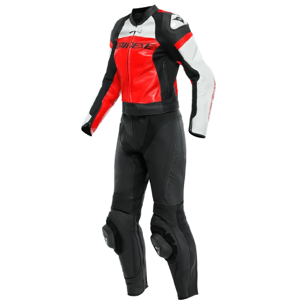 Dainese Mirage Lady Leather 2-P Suit Black/Lava-Red/White 3 Dainese Mirage Lady Leather 2-P Suit Black/Lava-Red/White