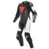Dainese Misano 2 D-Air Perf. 1-P Suit Black-White-Fluo-Red -Accessoires Moto dainese misano 2 d air perf 1 p suit black white fluo red one piece suit 1 teiler overall combinaison 1 piece traje tulum 1 10