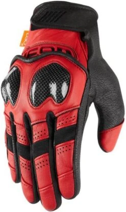Icon Contra2 Gloves Red