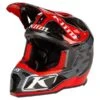 Klim F5 Helmet ECE Shred High Risk Red -Accessoires Moto klim f5 helmet ece shred high risk red full face helmet helm casque kask casco 1 2