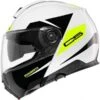 Schuberth C5 Eclipse White-Yellow -Accessoires Moto schuberth c5 eclipse white yellow 217 modular helmet klapphelm casque modulaire systeemhelm kask casco modular 1