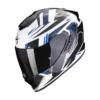 Scorpion EXO-1400 EVO AIR SHELL White-Blue -Accessoires Moto scorpion exo 1400 evo air shell white blue full face helmet integralhelm casque integral kask casco integral 1 3