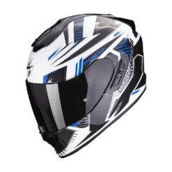 Scorpion EXO-1400 EVO AIR SHELL White-Blue