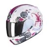 Scorpion EXO-390 Chica II White-Pink 1 Scorpion EXO-390 Chica II White-Pink -Accessoires Moto scorpion exo 390 chica ii white pink full face integralhelm casque integral kask casco integral 1 2