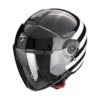 Scorpion EXO-City 2 BEE Black-White -Accessoires Moto scorpion exo city 2 bee black white open face helmet helm casque jet kask casco abierto 1 2