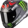 Scorpion EXO-R1 AIR FABIO MONSTER Black-Red -Accessoires Moto scorpion exo r1 air fabio monster black red full face helmet integralhelm casque integral kask casco integral 1 1 1