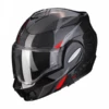 Scorpion EXO-TECH EVO CARBON TOP Black-Red -Accessoires Moto scorpion exo tech evo carbon top black red modular helmet klapphelm casque modulaire systeemhelm kask casco modular 1 3