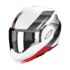 Scorpion EXO-TECH EVO GENRE White-Silver-Red -Accessoires Moto scorpion exo tech evo genre white silver red modular helmet klapphelm casque modulaire systeemhelm kask casco modular 1 3
