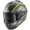 Shark EVO ES YARI Mat Anthracite Yellow Silver -Accessoires Moto shark evo es yari mat ays anthracite yellow silver modular helmet helm casque kask casco 1 2
