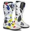Sidi Crossfire 3 Yellow Fluo White Blue -Accessoires Moto sidi crossfire 3 white blue yellow fluo boots stiefel bottes botas laarzen www.championhelmets 1